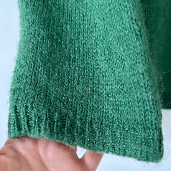 MOHAIR-WOOL BLEND V-NECK SWEATER - Picture 4 of 13